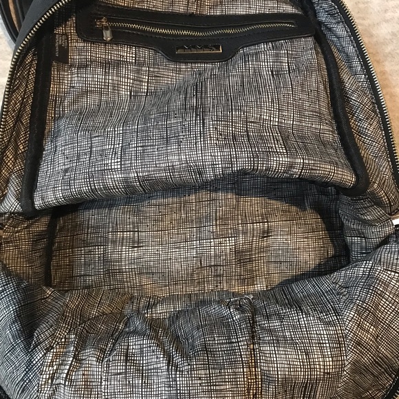 Black Vegan Leather Backpack Purse - Picture 4 of 11